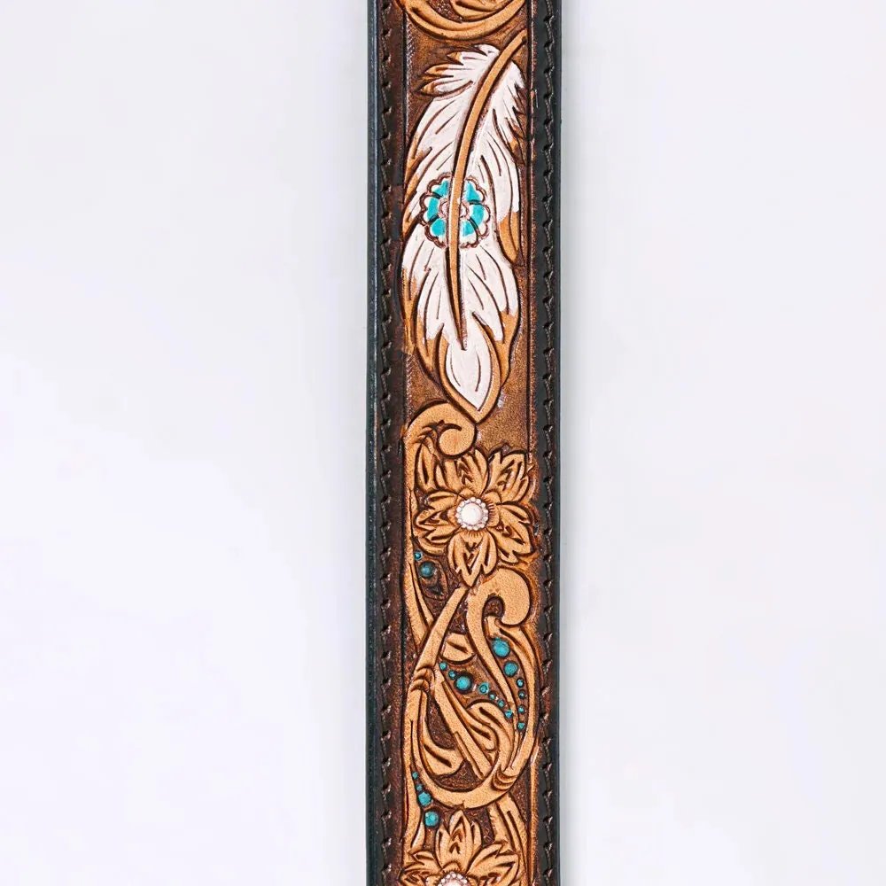 Adelaide Hand Tooled Leather Belt