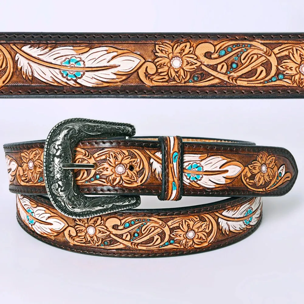 Adelaide Hand Tooled Leather Belt