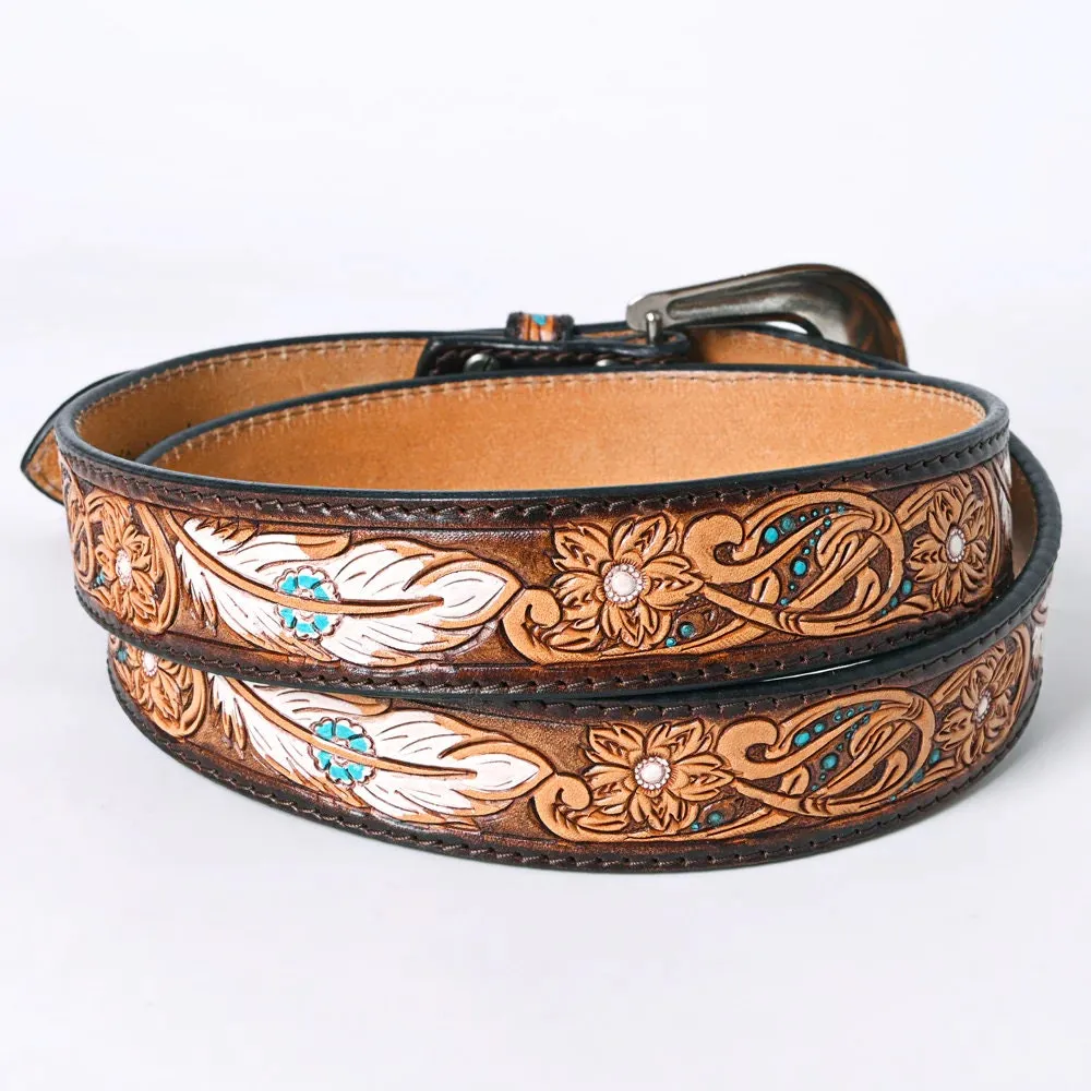 Adelaide Hand Tooled Leather Belt