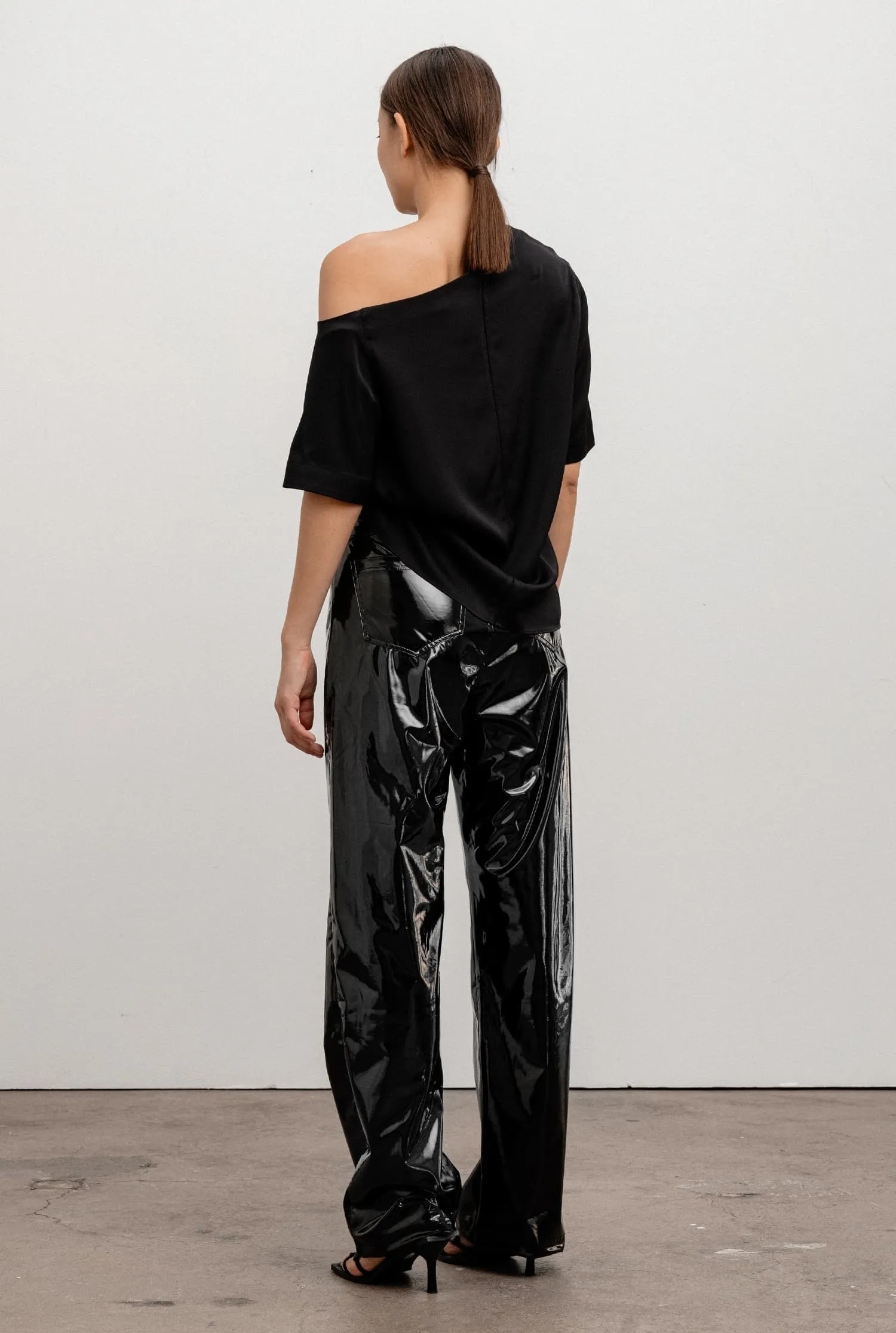 Aine latex trousers black