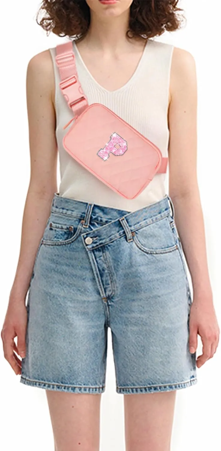 Birthday Party Gift Bags for Girls Teens,Crossbody Bag Belt Bags Cute Purse Fanny Pack Trendy Stuff - P,Peach