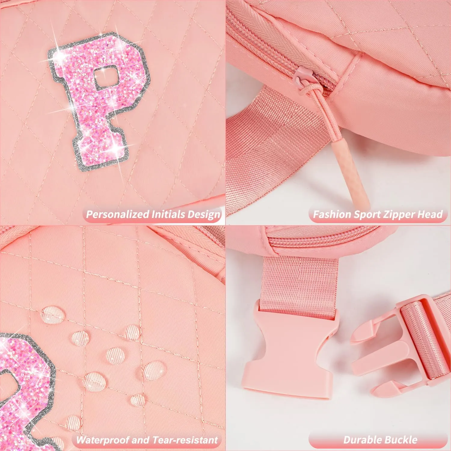 Birthday Party Gift Bags for Girls Teens,Crossbody Bag Belt Bags Cute Purse Fanny Pack Trendy Stuff - P,Peach