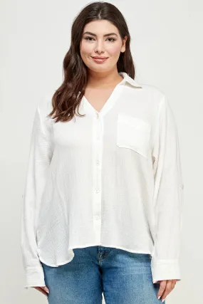 BUTTON UP SHIRT  (PLUS)