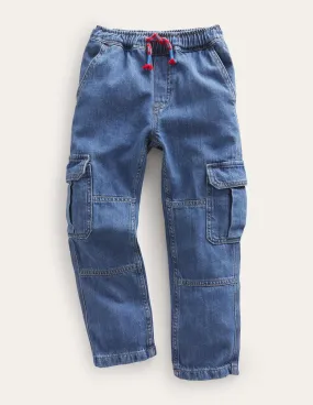Cargo Jeans-Mid Vintage Denim