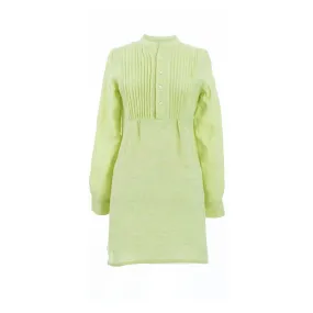 Chambray Pleated Linen Lime Tunic