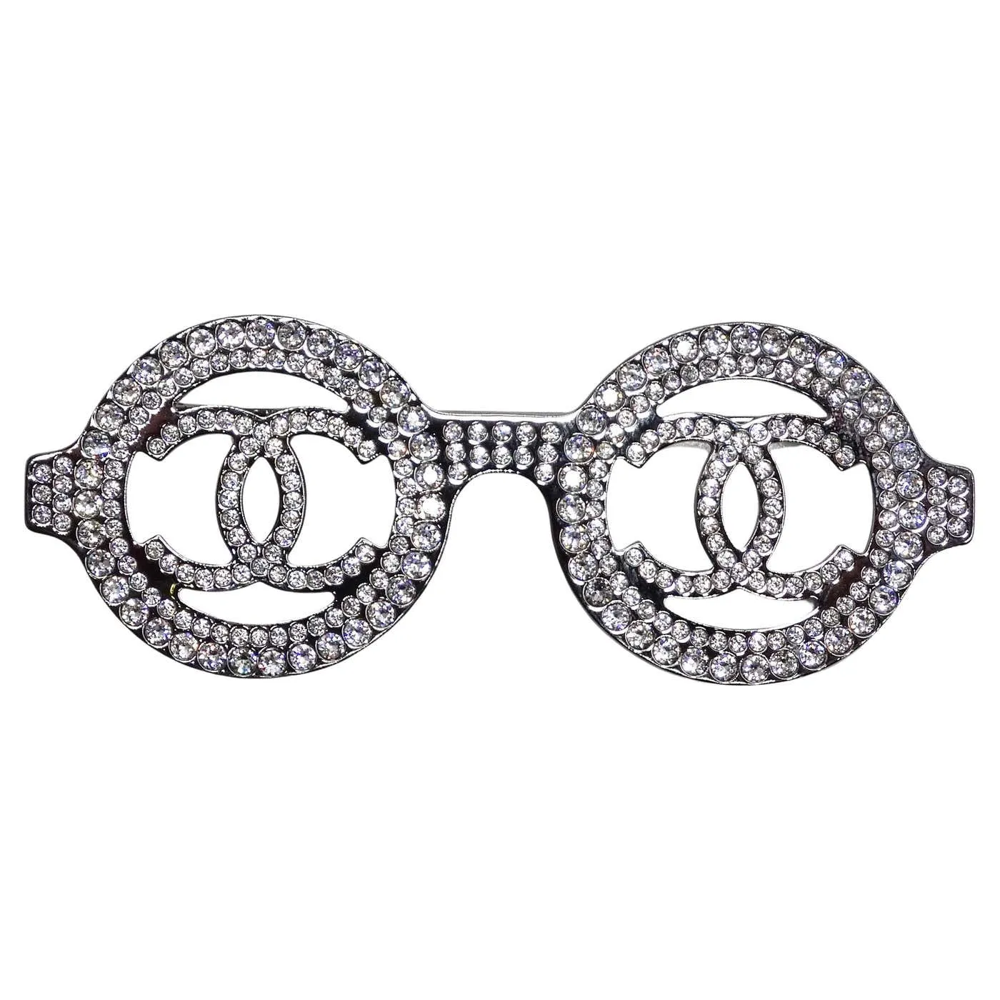 Chanel 2017 Crystal Sunglases Brooch
