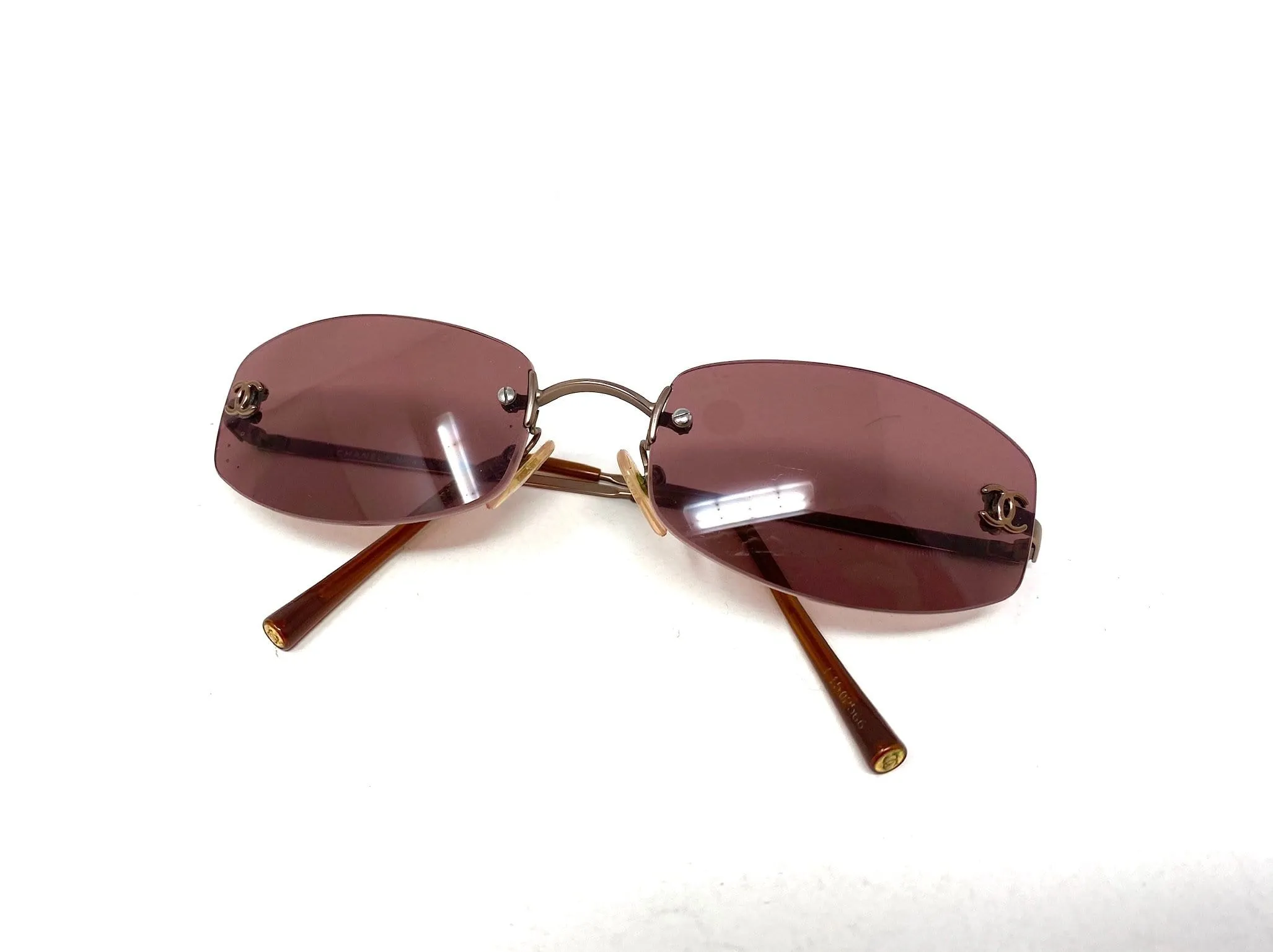 Chanel pink 90's sunglasses