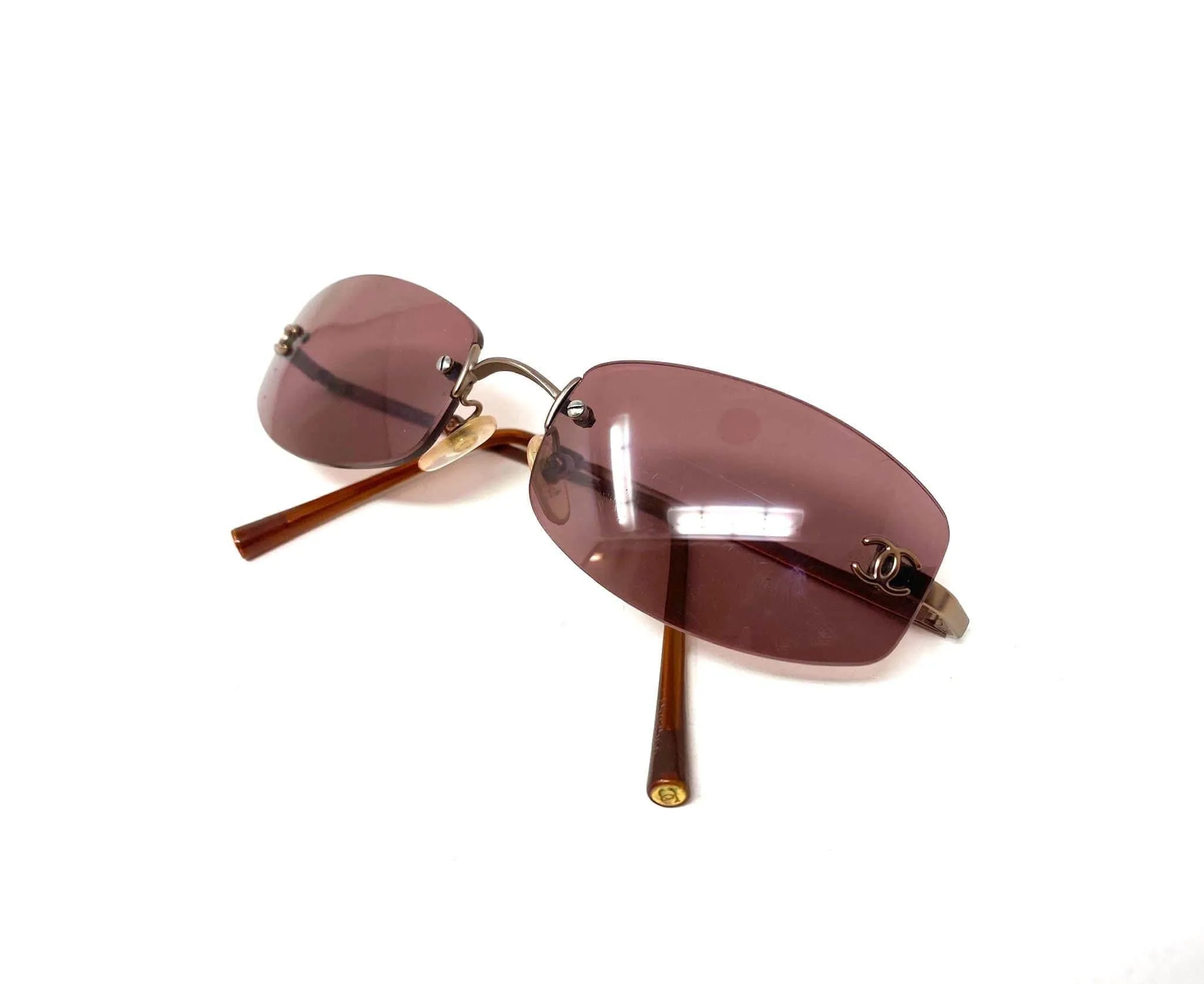 Chanel pink 90's sunglasses