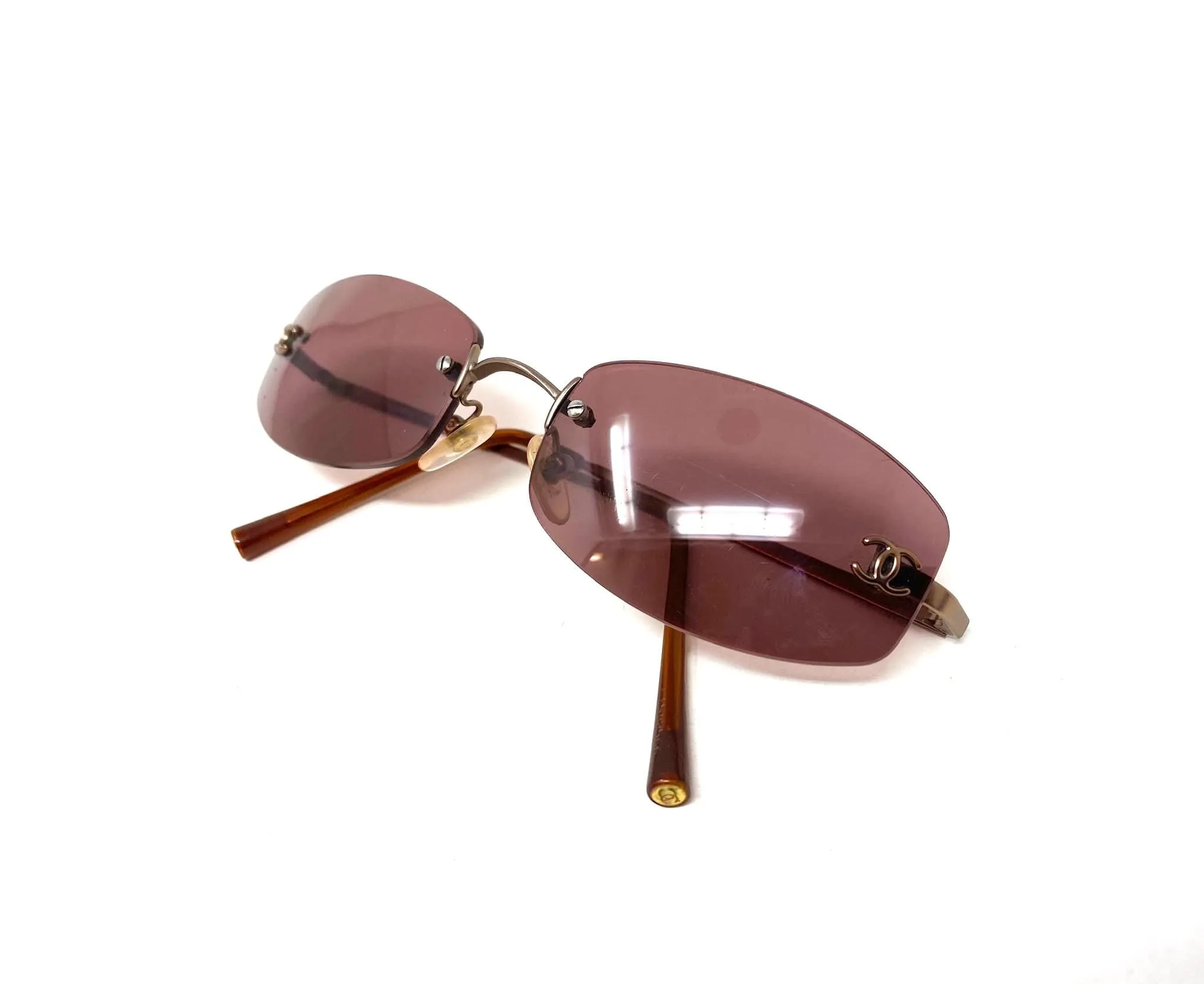 Chanel pink 90's sunglasses