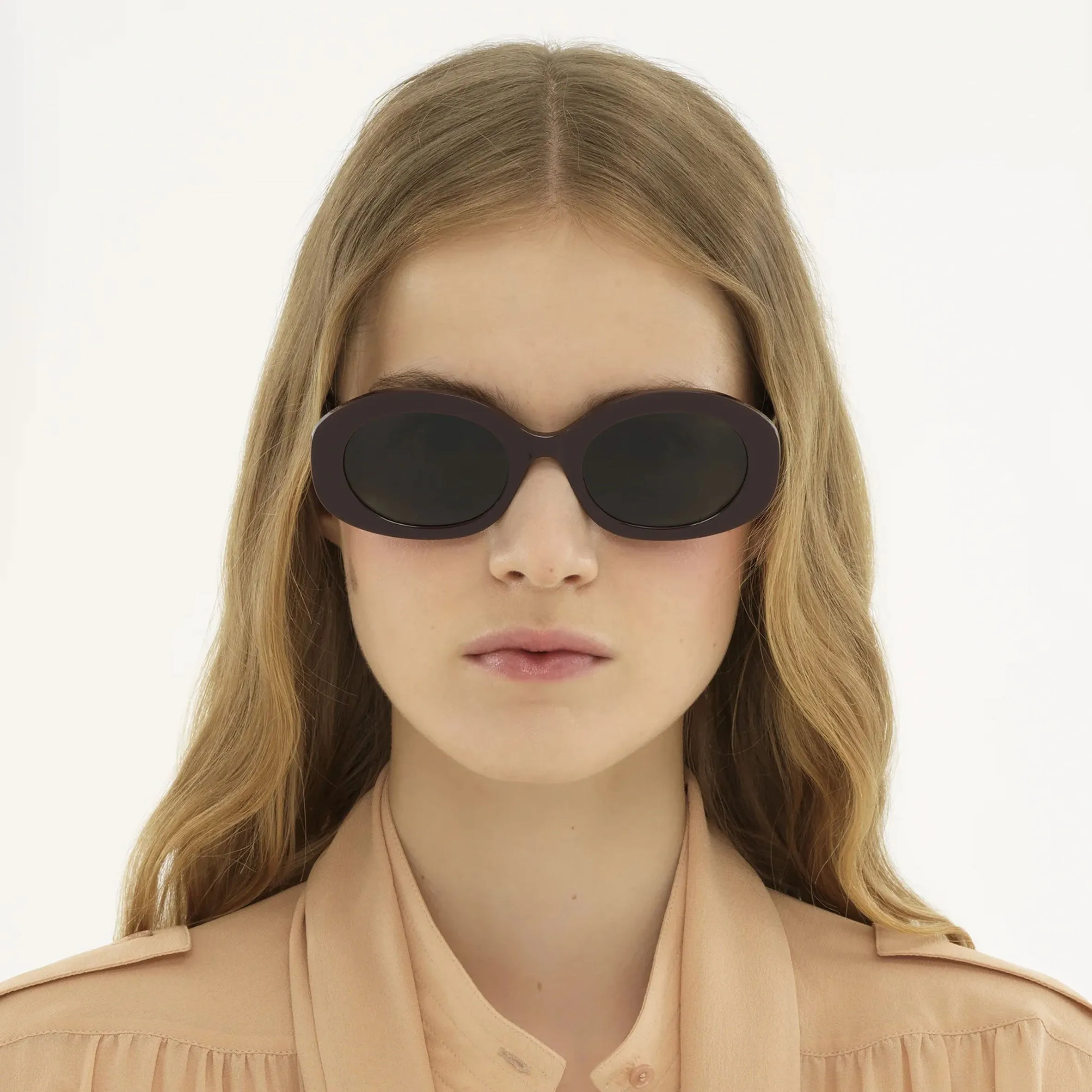 Chloe Sun CH0258S Naomy Oval, Burgundy