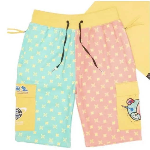 Civilized Bear Head Yellow Shorts