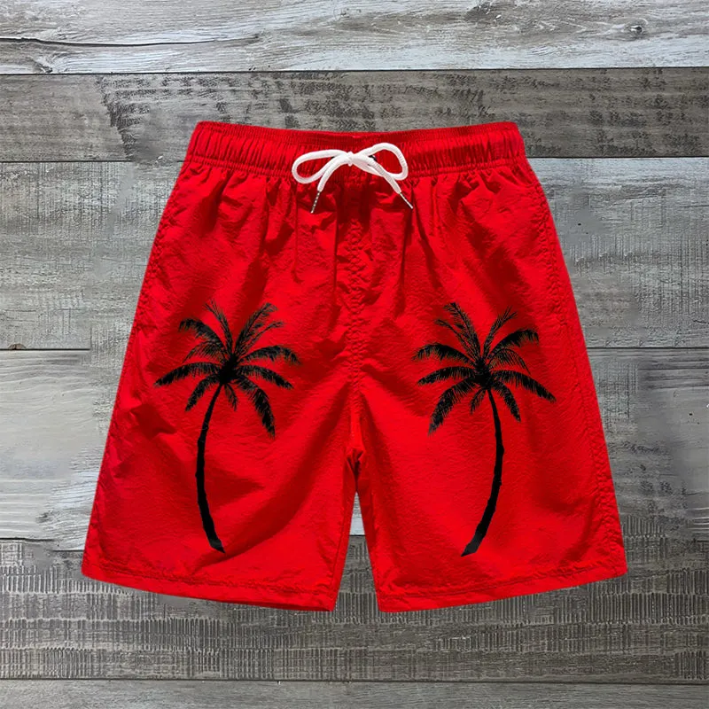 Coconut print casual swimming shorts