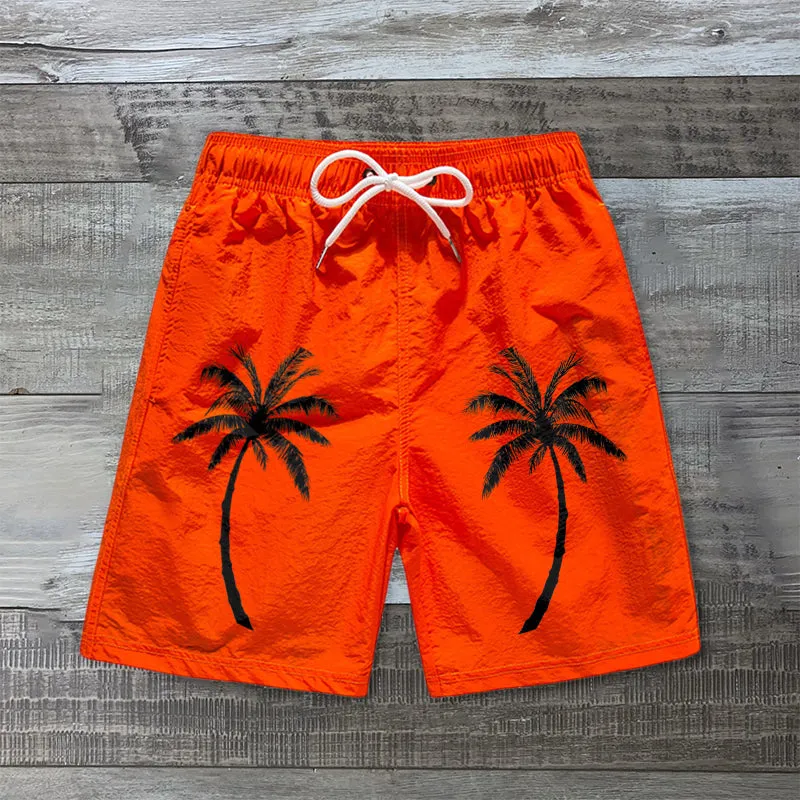 Coconut print casual swimming shorts