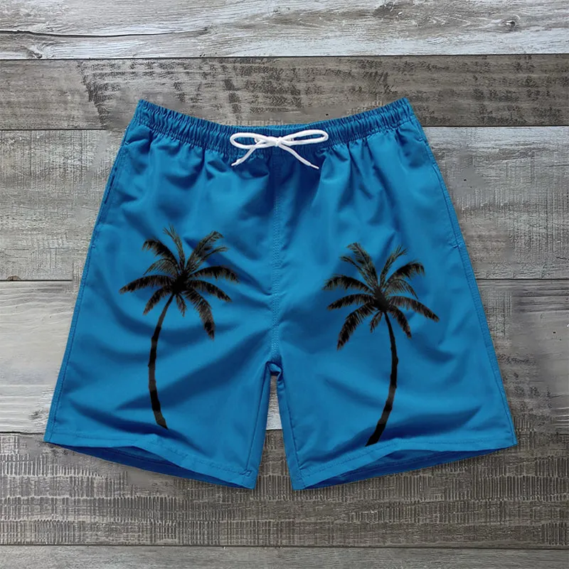 Coconut print casual swimming shorts