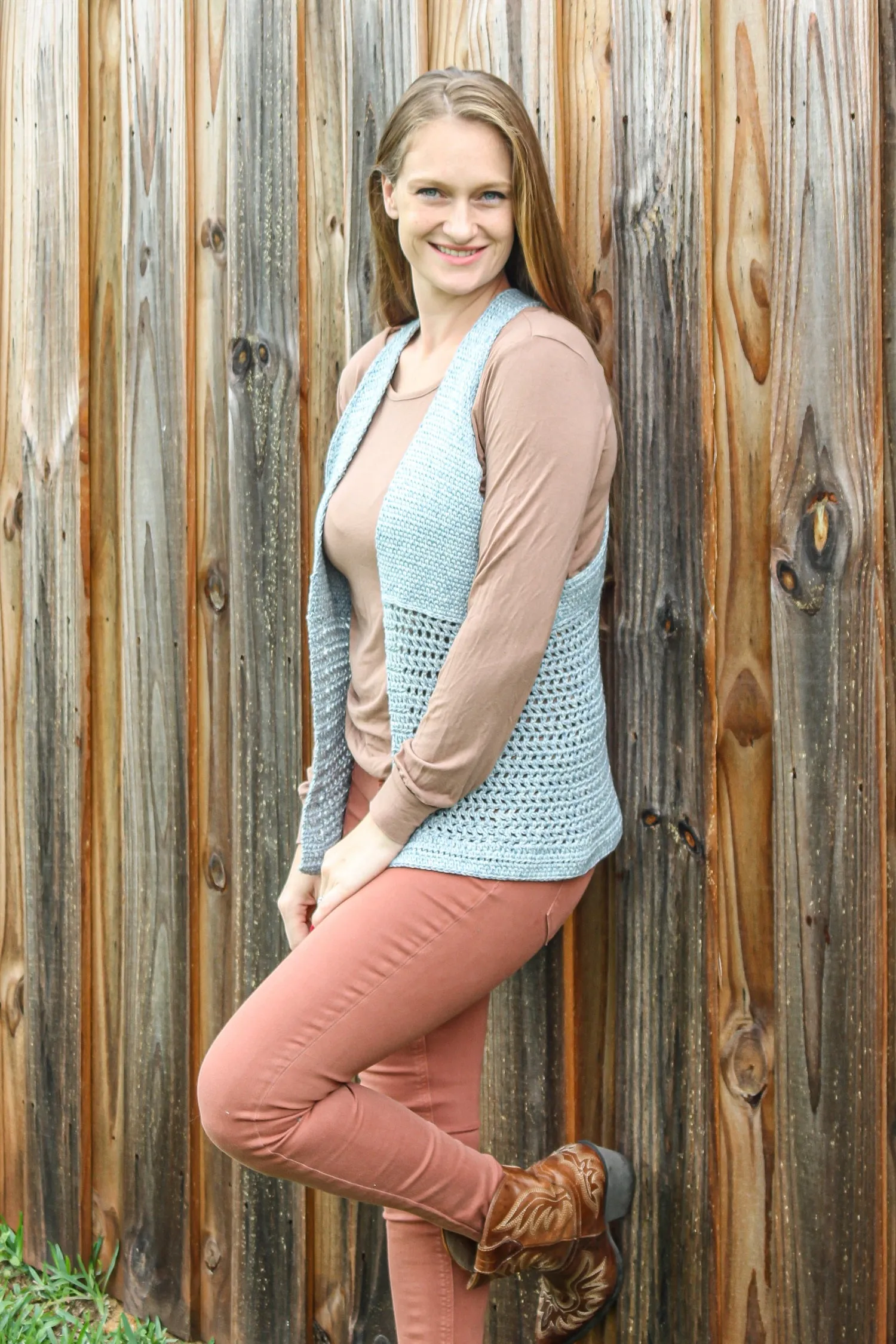 Crochet Kit - Racerback Jeans Vest