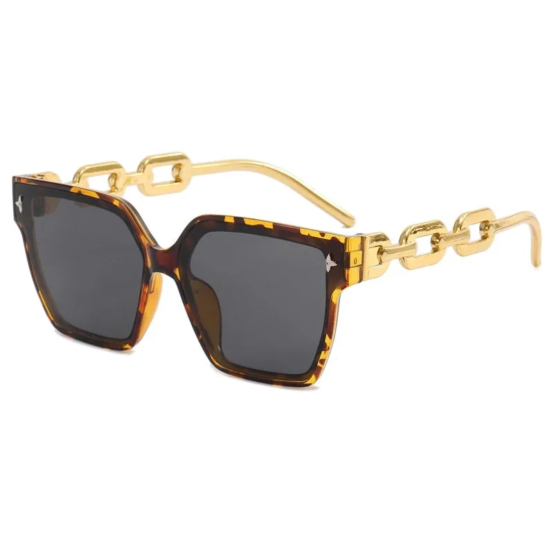 Elegant Geometric Ac Square Full Frame Women's Sunglasses