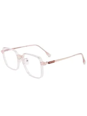 Elegant Simple Style Solid Color Resin Square Full Frame Optical Glasses