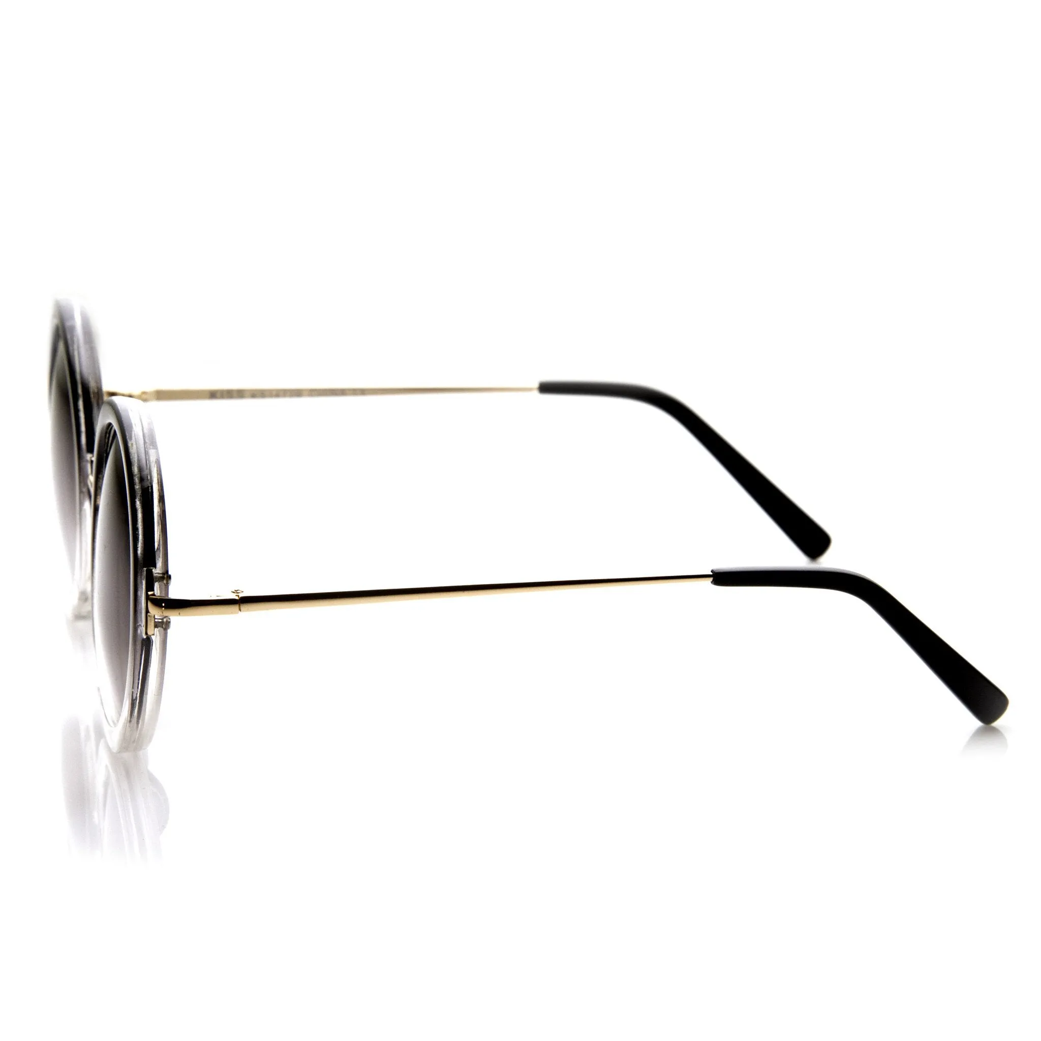 Famous Designer Fashion Color Fade Round Sunglasses 8699