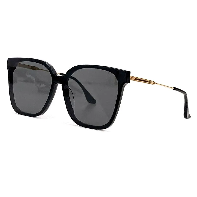 Fashion Sunglasses  Women High-End Ladies Summer Sun Protection Square Super Luxury Alloy Elegant Ladies Sun Protection Glasses