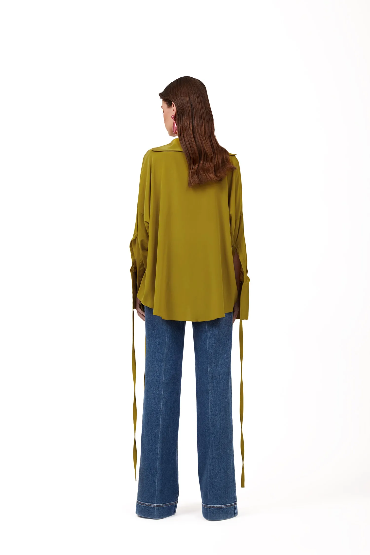 Faye Buttonless Silk Shirt