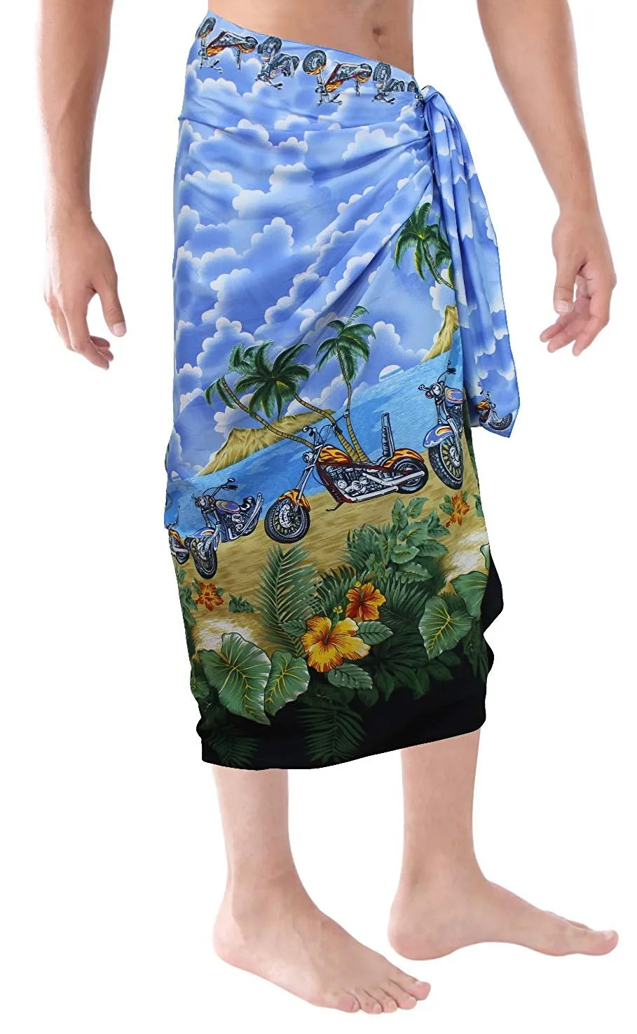 Floral Beachwear Swimwear Soft Likre Wrap Vintage Sleepwear Pareo Aloha Sarong