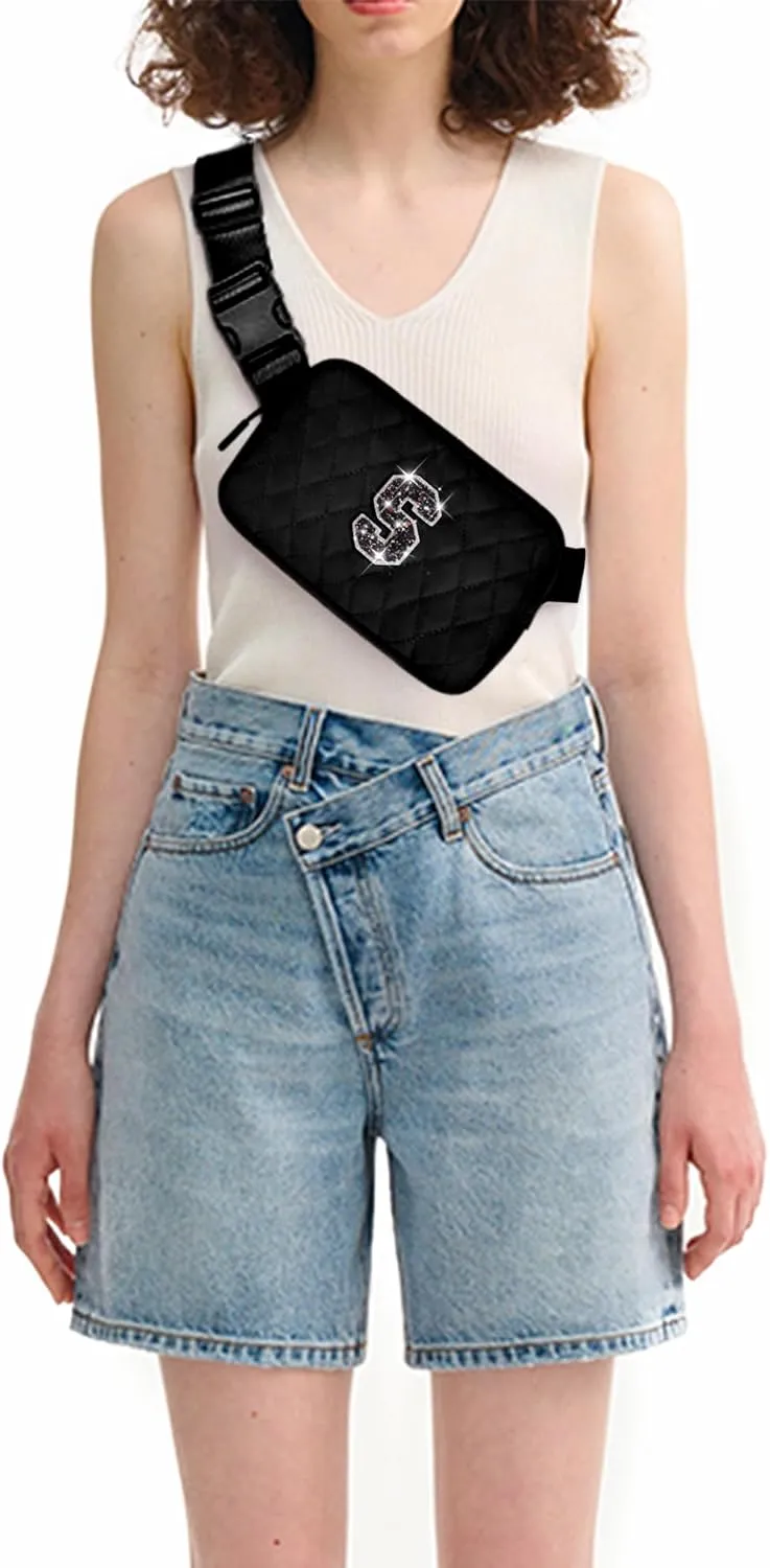 Gifts for Girls Teens - Birthday Gifts for Daughter Sister Niece Granddaughter Her,Teen Girl Travel Essentials,Crossbody Bag Belt Bags Cute Purse Fanny Pack Trendy Stuff - S,Black