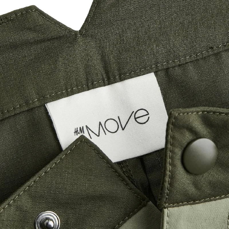 H&M Water-repellent Shell trousers, dark green khaki