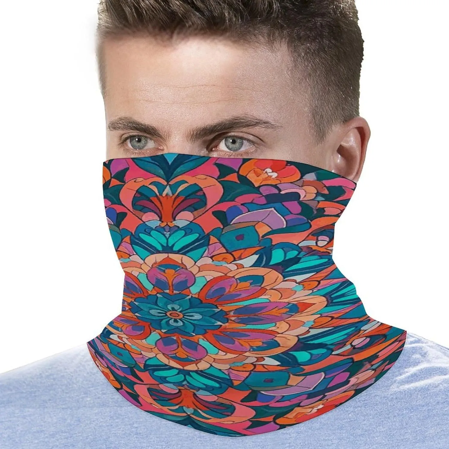 Hot Air Balloons Neck Gaiter Balaclava Face Mask Scarf Sun Protection Headwear Breathable Face Cover