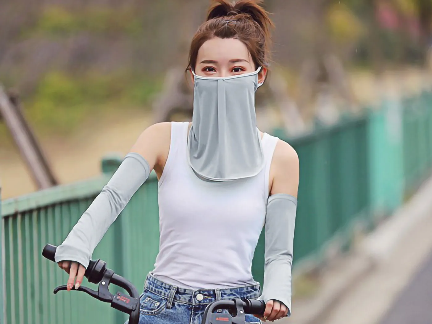 Ice Silk Sun Proof Face Mask Breathable Bandanna