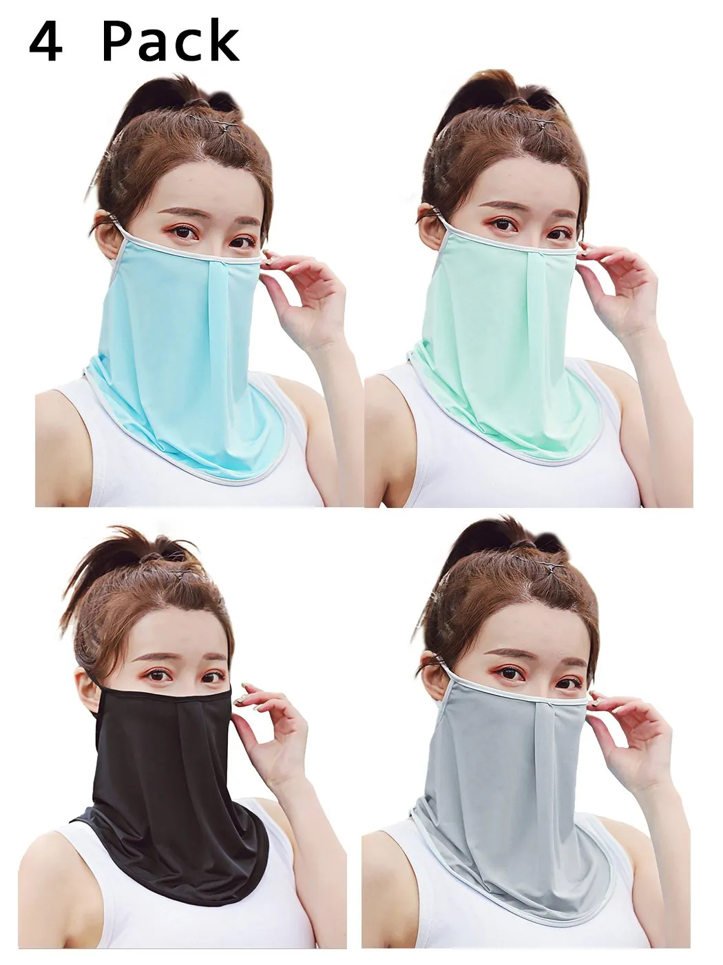 Ice Silk Sun Proof Face Mask Breathable Bandanna