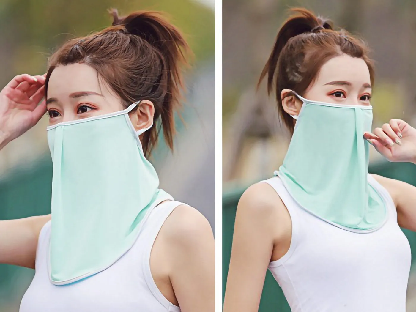 Ice Silk Sun Proof Face Mask Breathable Bandanna