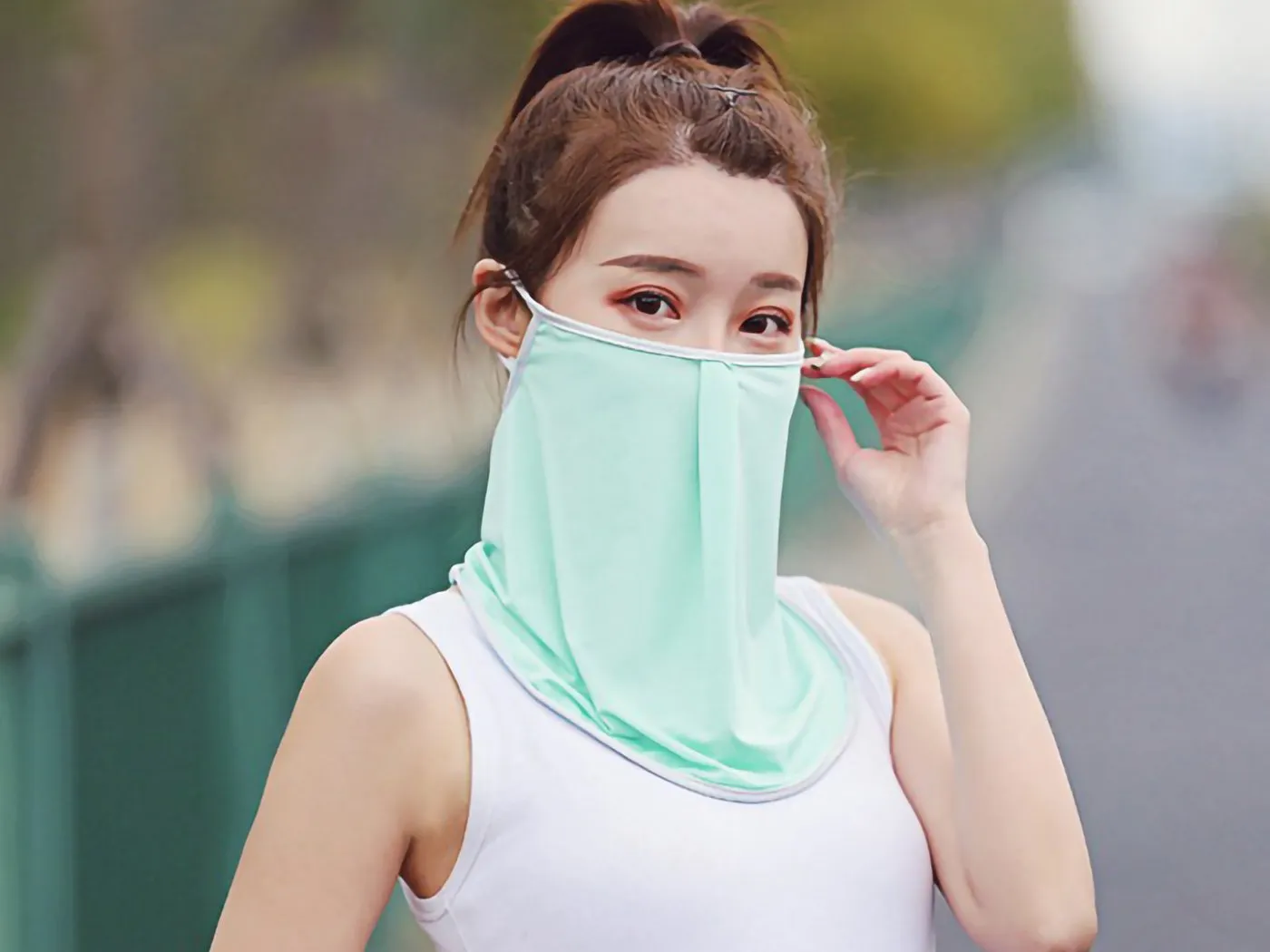 Ice Silk Sun Proof Face Mask Breathable Bandanna
