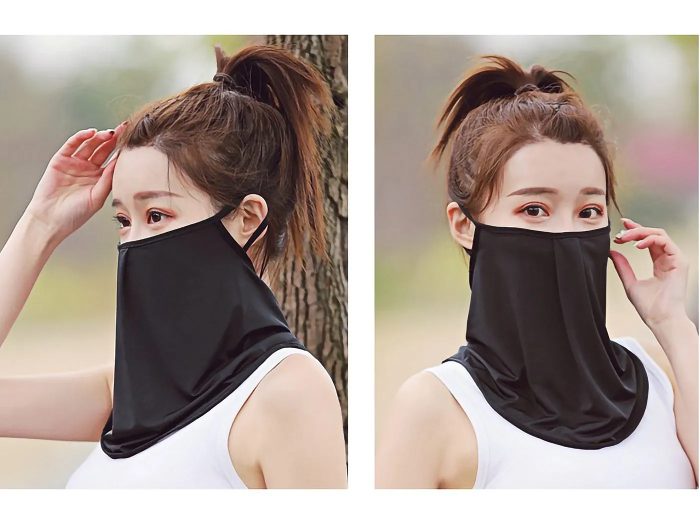 Ice Silk Sun Proof Face Mask Breathable Bandanna