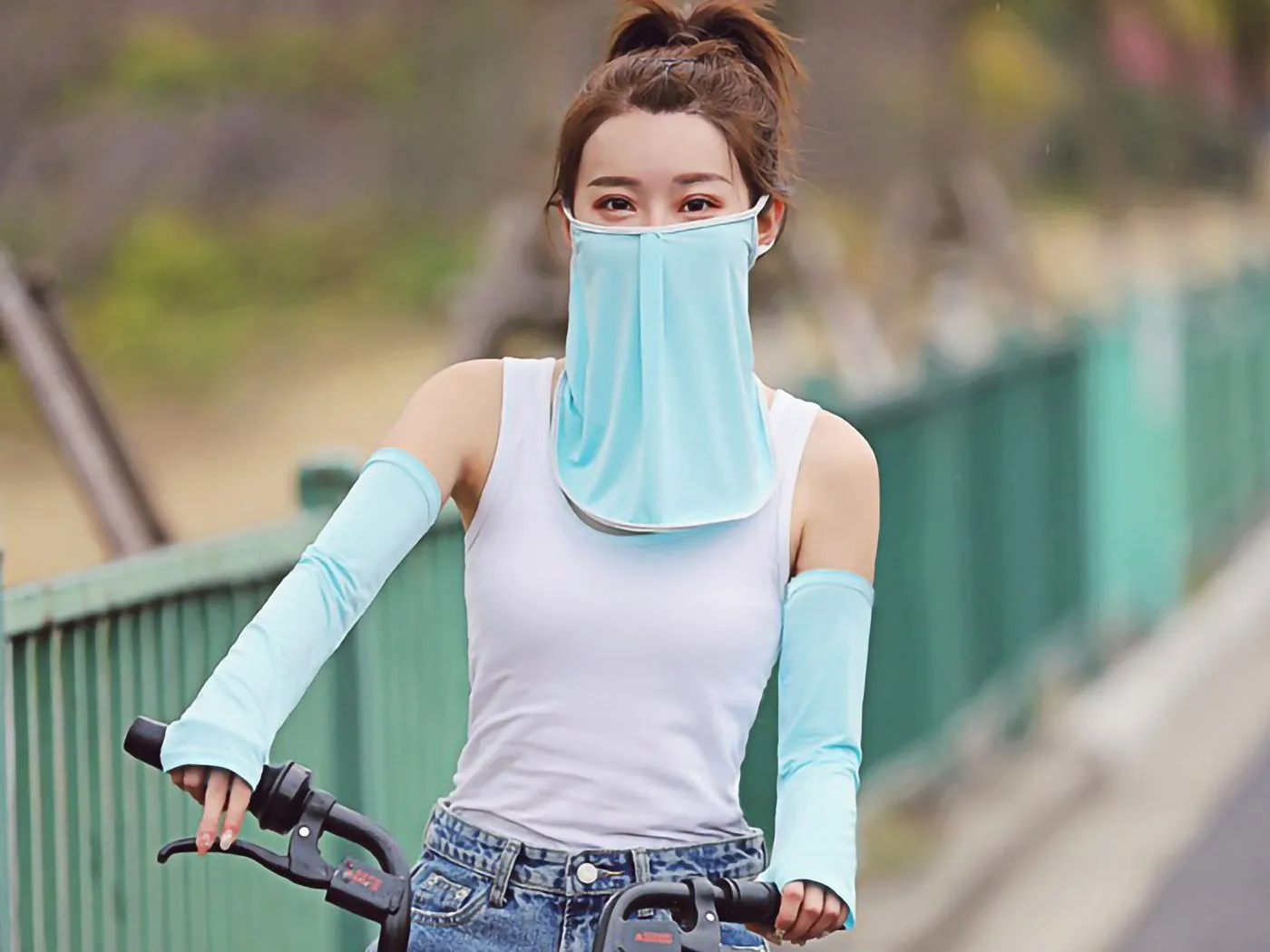 Ice Silk Sun Proof Face Mask Breathable Bandanna