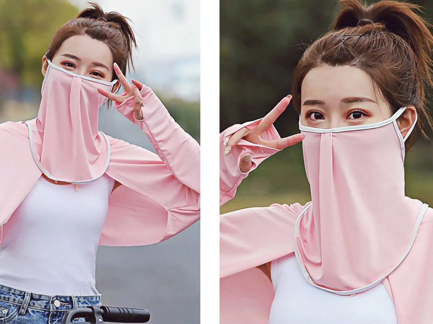 Ice Silk Sun Proof Face Mask Breathable Bandanna