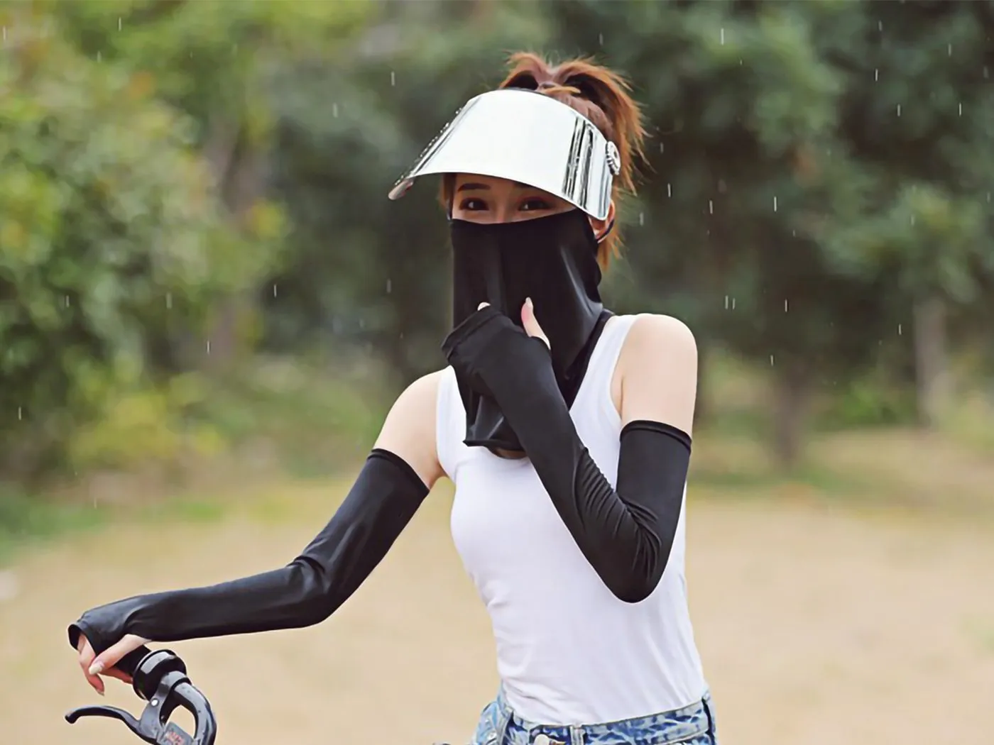 Ice Silk Sun Proof Face Mask Breathable Bandanna