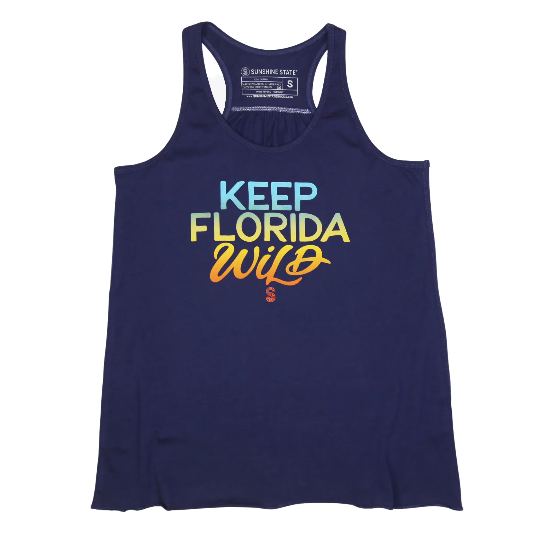KEEP FL WILD FLOWY TANK - NAVY