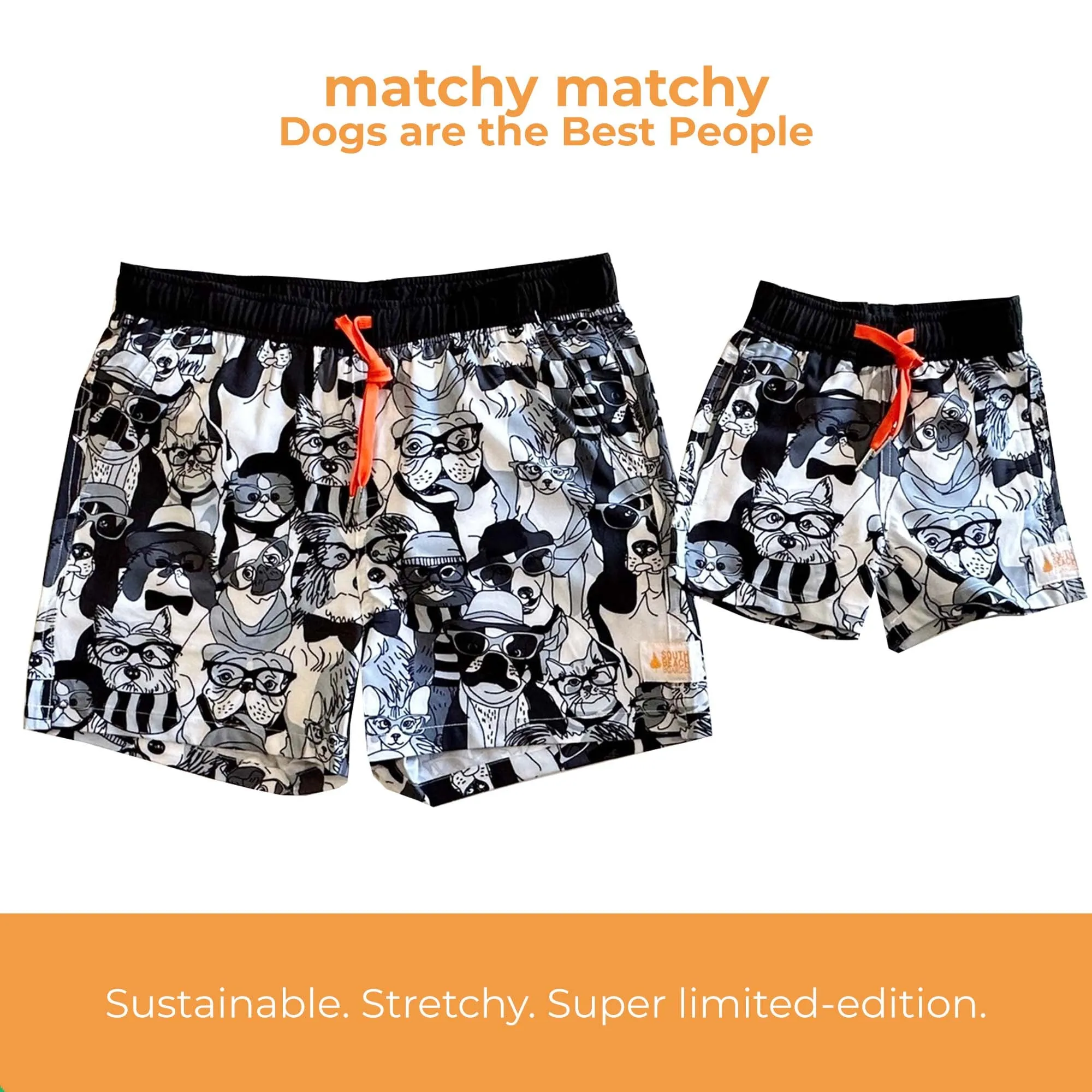 Kids Stretchy Trunks: Dogs are the Best People