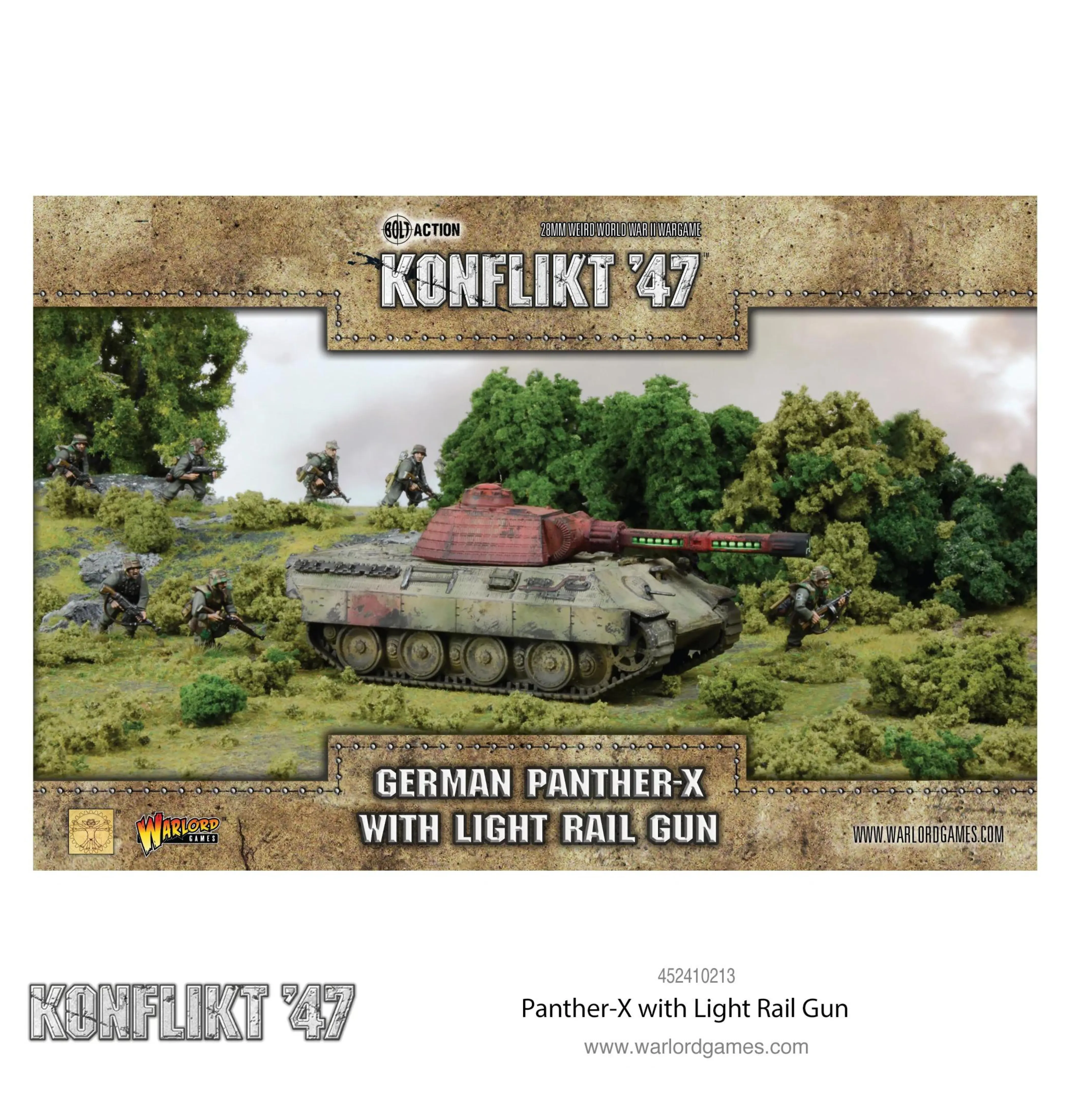 Konflikt' 47 - German: Panther-X with Light Rail Gun