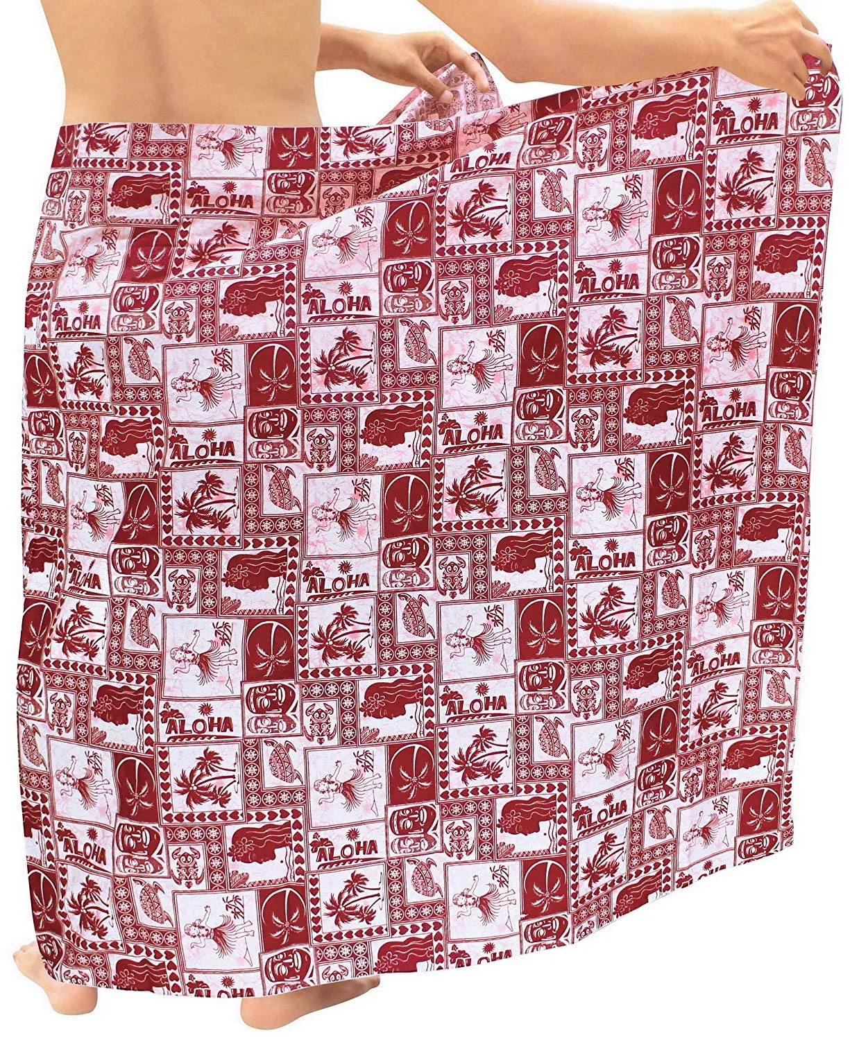 LA LEELA 100% Cotton Mens Wear Sarong Pareo Wrap Cover ups Bathing Suit Beachwear Swim