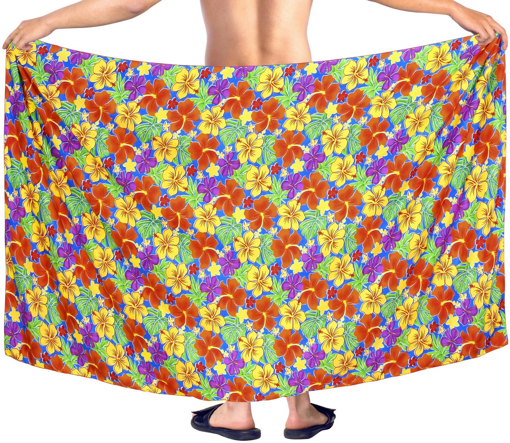LA LEELA Men Swimwear Cover Up Beach Sarong Swimsuit Wrap 72"x42" Turquoise U309 910755
