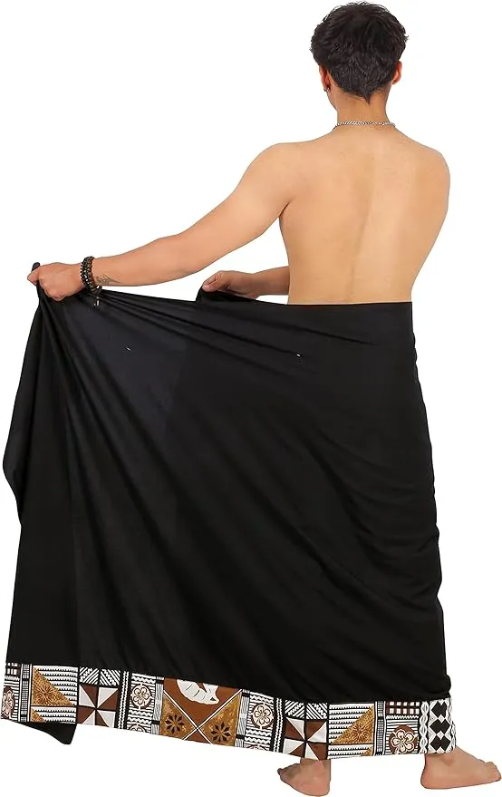 LA LEELA Men's Swimwear Cover Up Hawaiian Luau Theme Pareo Sarong
