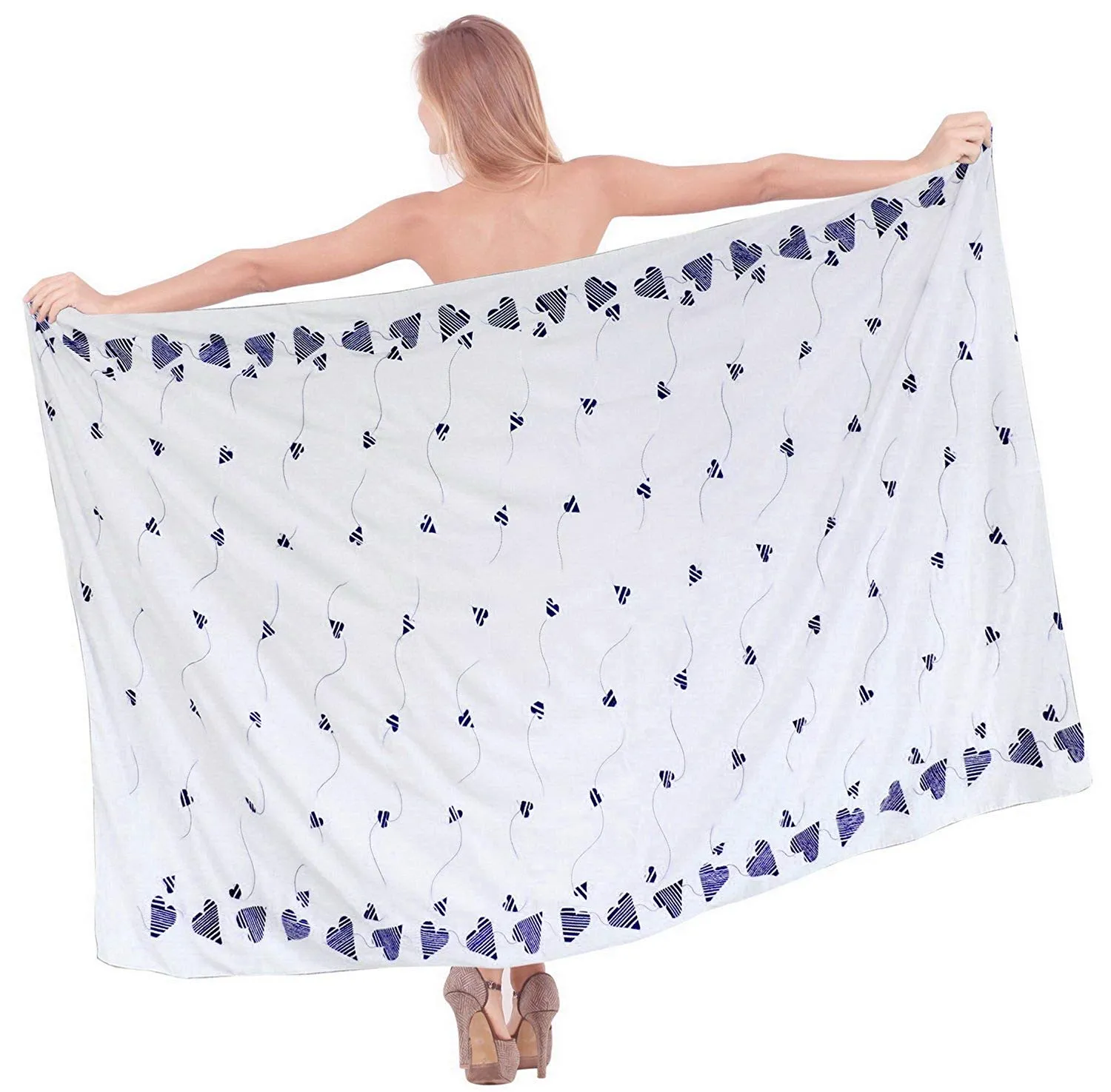 LA LEELA Women's Beachwear Bathing Sarong Bikini Cover up Wrap Dress 30 ONE Size