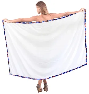 LA LEELA Women's Bikini Wrap Cover up Swimsuit Sarong Dress Solid ONE Size