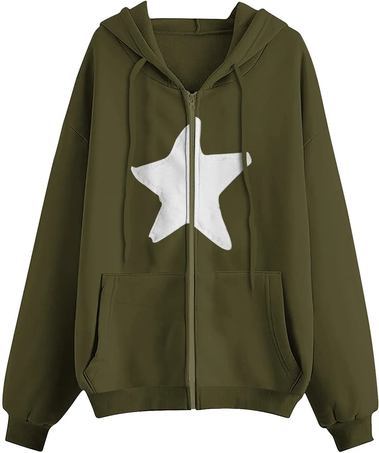 Long Sleeve Hooded Sweatshirt Coat Women Casual Light Jacket Zip Outwear with Pocket Athletic Cardigan Fall Tops
