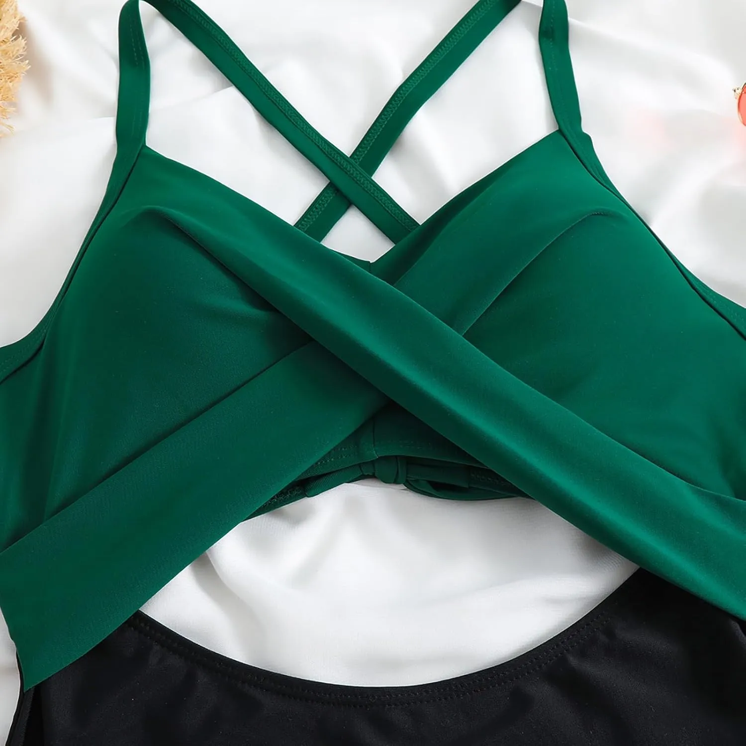maisdgop One Piece Swimsuit Women Tummy Control High Waisted Bathing Suit Sexy Backless Swimsuits Wrap Tie 1 Piece Swimwear
