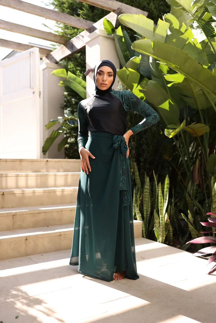 Maxi Chiffon Sarong - Emerald