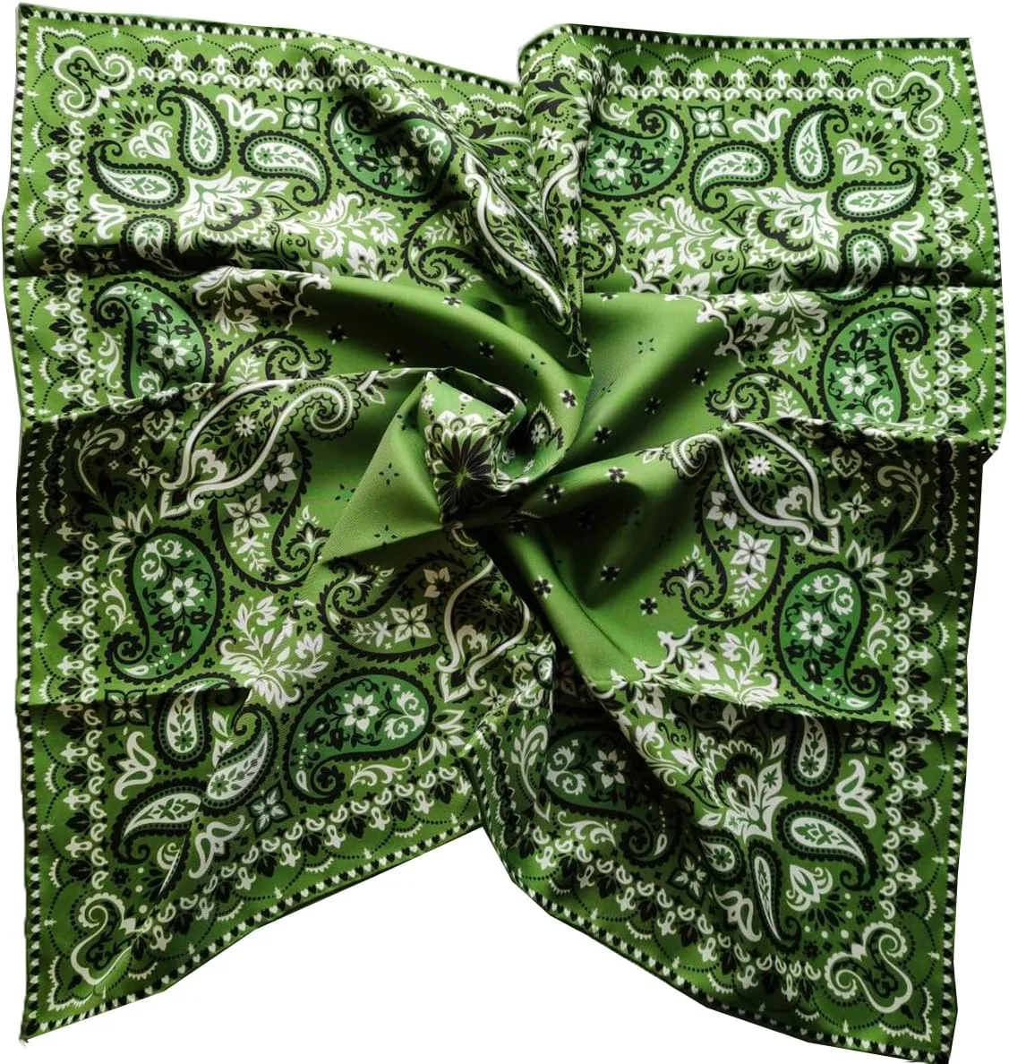 Men 100 Silk Square Scarf 26"x26" Neck Scarves Wrap Business Casual Breathable Lightweight Paisley
