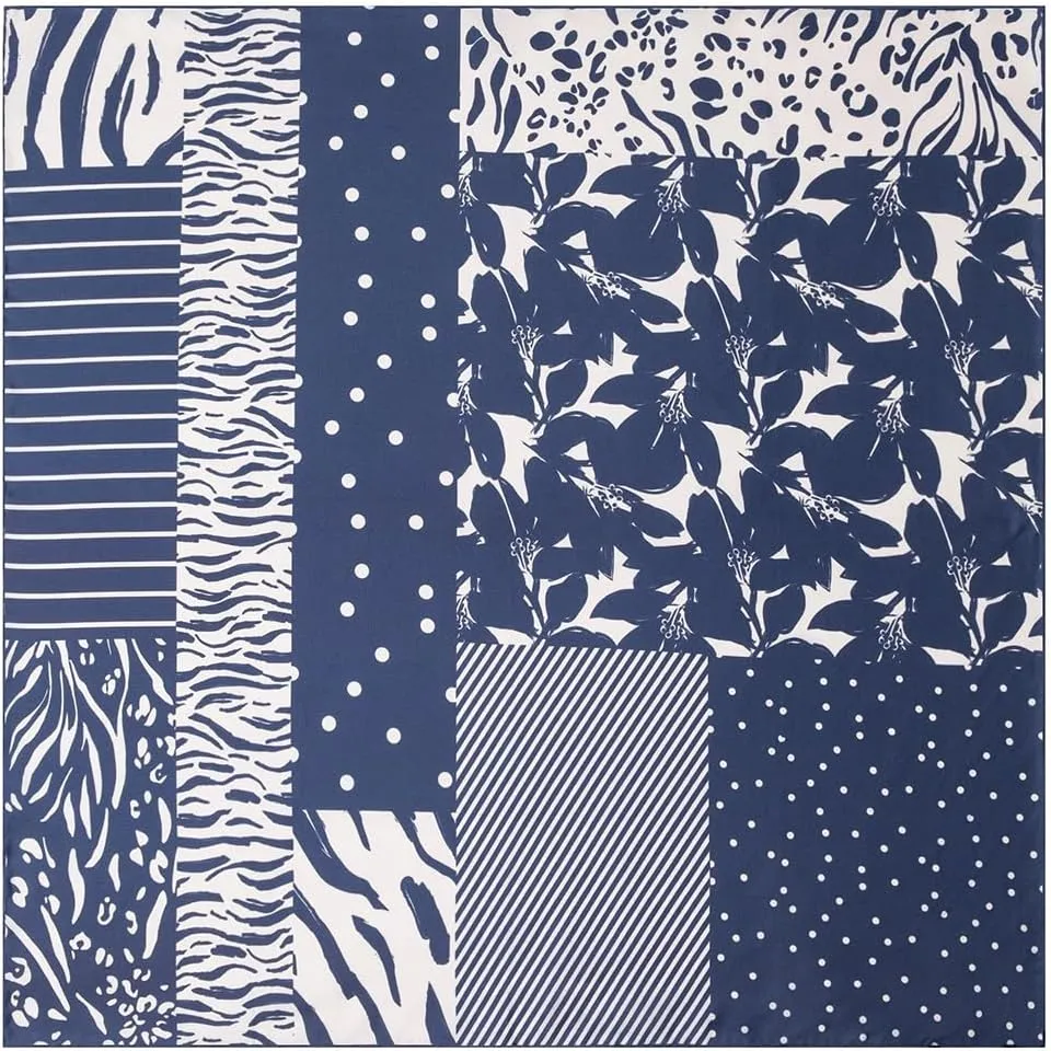 Men 100 Silk Twill Square Scarf 26"x26" Neck Scarves Wrap Business Casual Breathable Lightweight