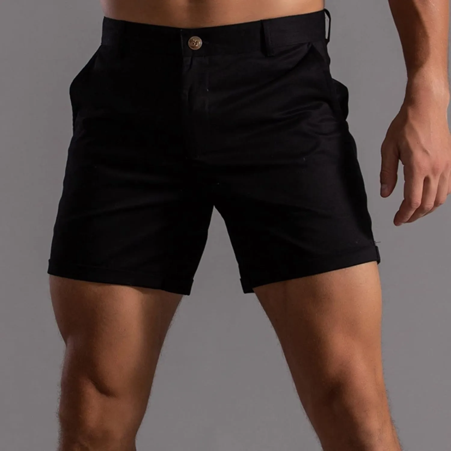Mens 2024 Summer Casual Shorts Plus Size Stylish Chino Short Pants Casual Sports Running Straight Shorts Beach Work Shorts